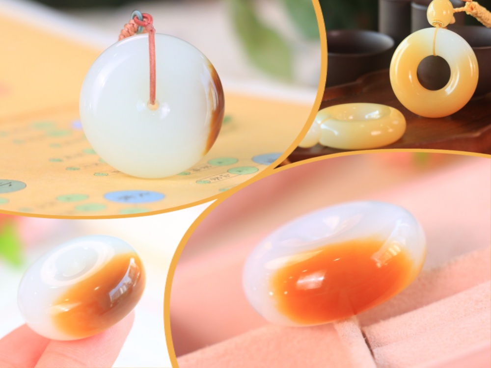 和田玉专属定制-糖白平安扣新品赏析